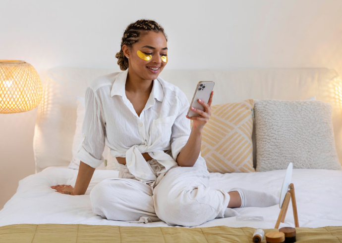 Image of woman in hotel
